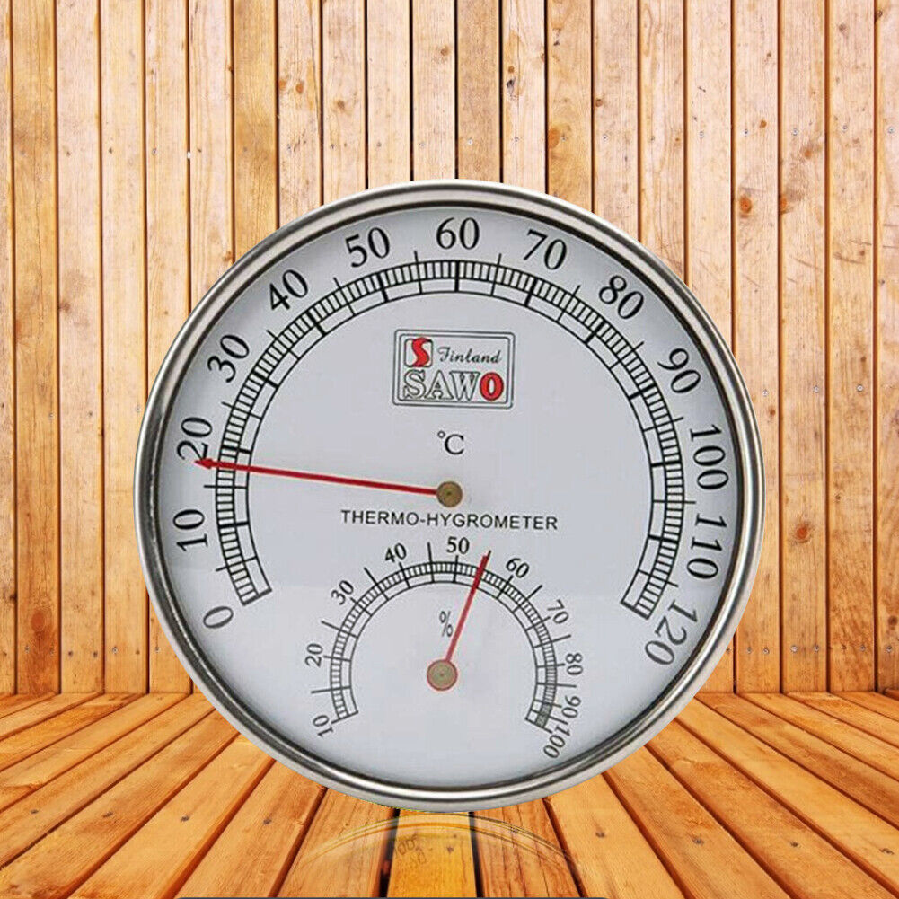 Thermometer Hygrometer Metal Case Sauna Room Temperature and Humidity Meter