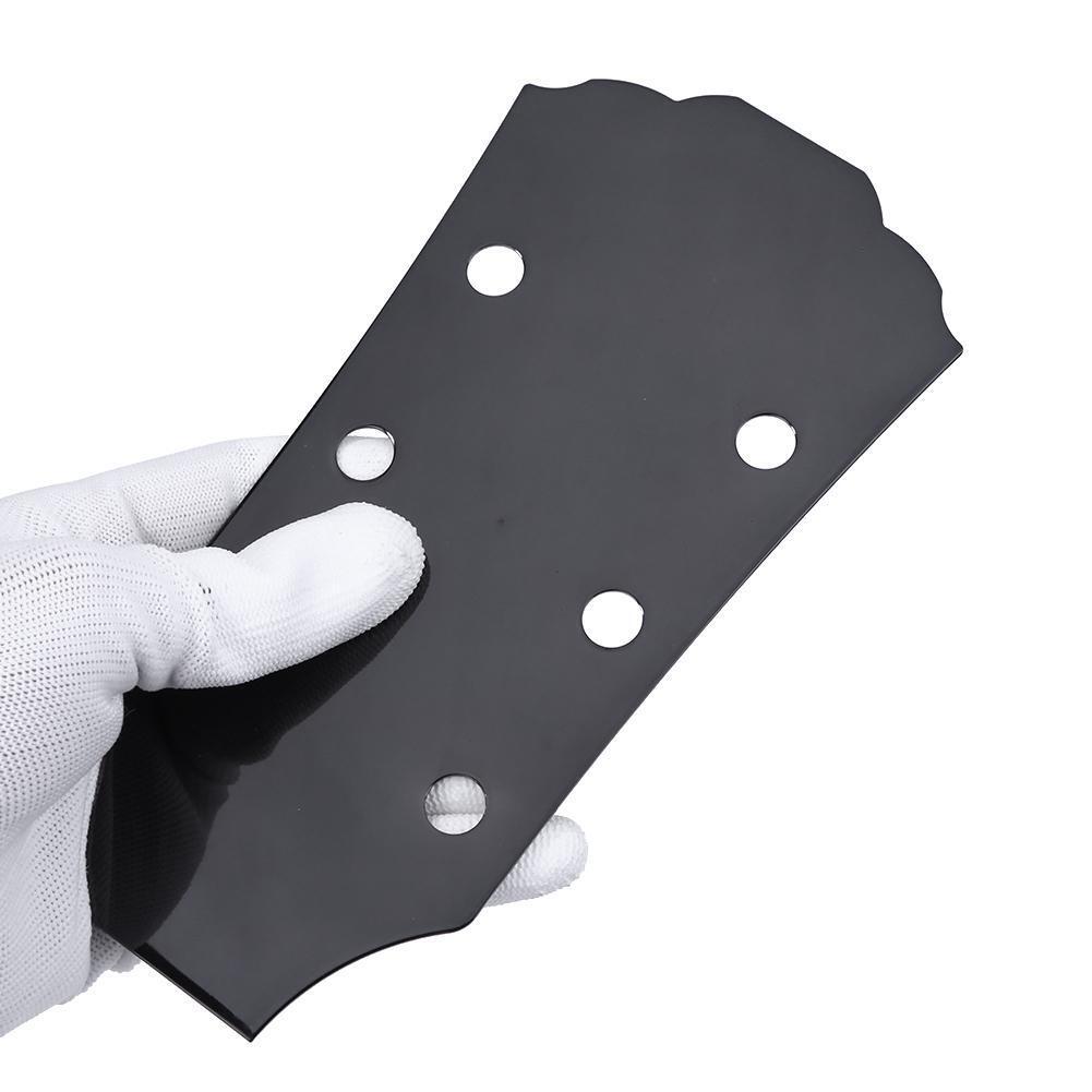 LP Style Steel Metal Electric Guitar Head Template Guitar Making Mold Black