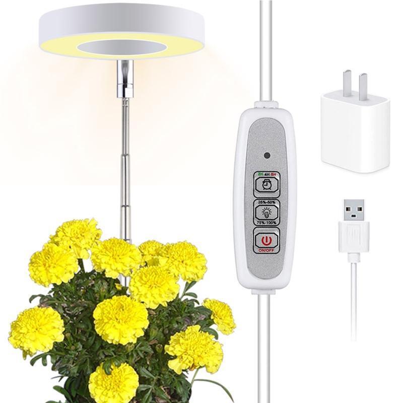 LED USB Angel Ring Plant Grow Lights for Succulent Full Spectrum Phyto Lights