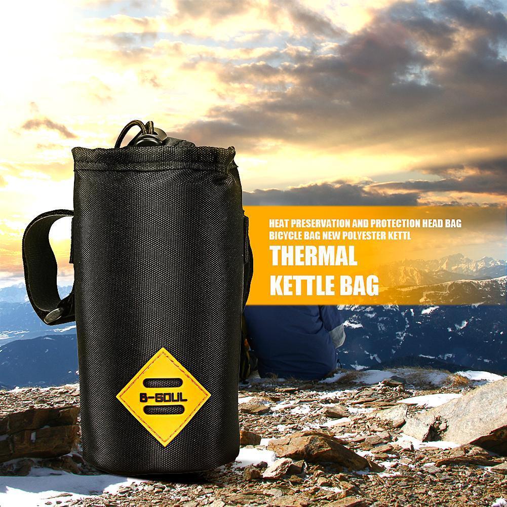 B SOUL Road Bike Front Handlebar Water Bottle Insulation Bag Pouch (M)