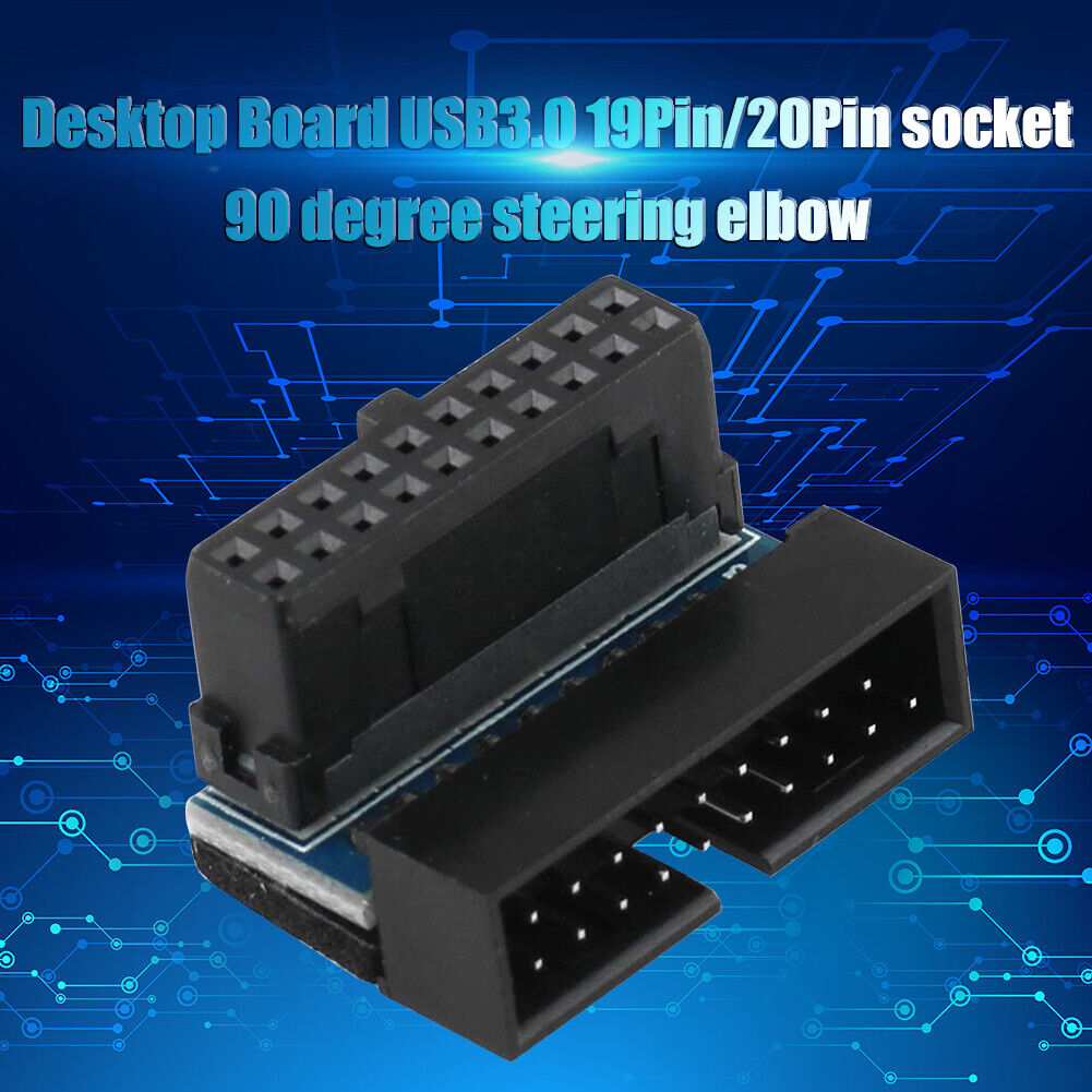 USB 3.0 20 Pin Male to Female Extension Adapter for Motherboard (Down)