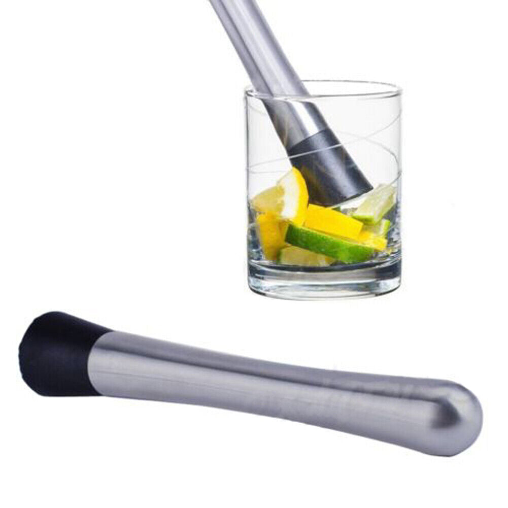 Cocktail Muddler Stainless Steel Bar Mixer Barware Drink Mojito Cocktail