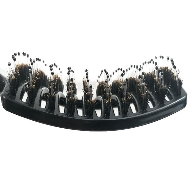 Anti-Static Comb with 4pcs Hair Clips Set Detangling Hair Brush Scalp Massage