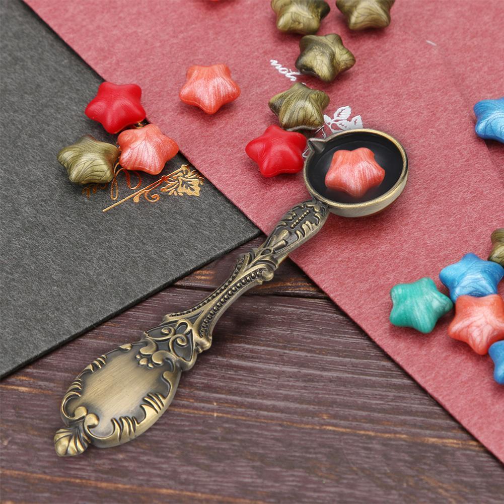 Sealing Wax Spoon Fire Paint Melting Firing Stamp Envelopes Card Metal Tool