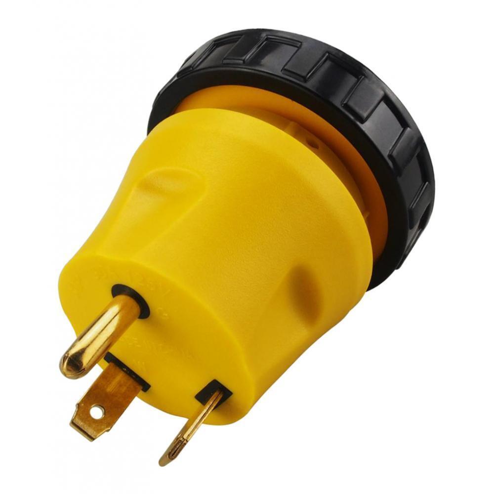 RV Generator Power Adapter 30AMP Male 3-Prong Plug To 30 AMP Female