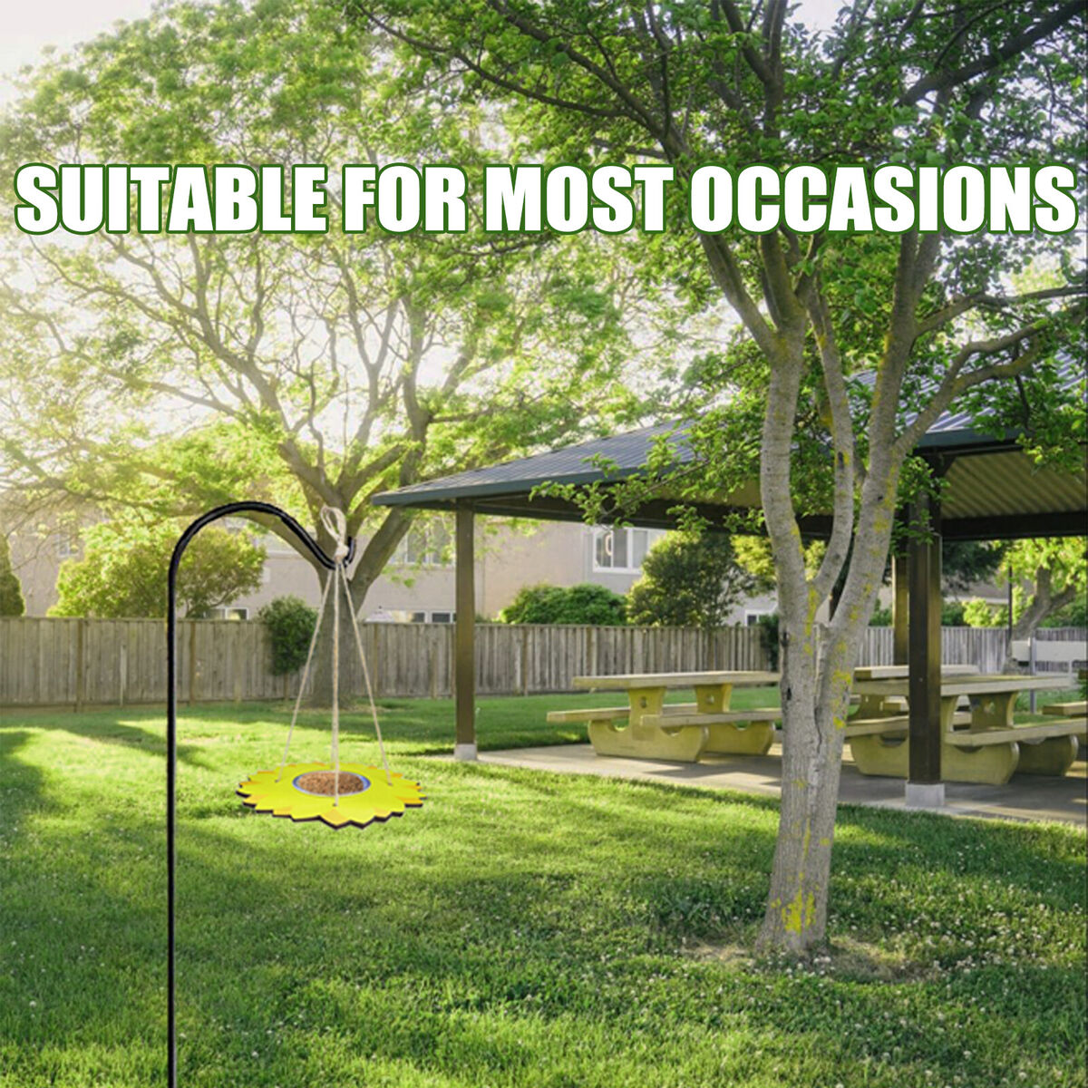 Bird Feeders for Outside - Hanging Platform Bird Feeder Seed Tray Plate