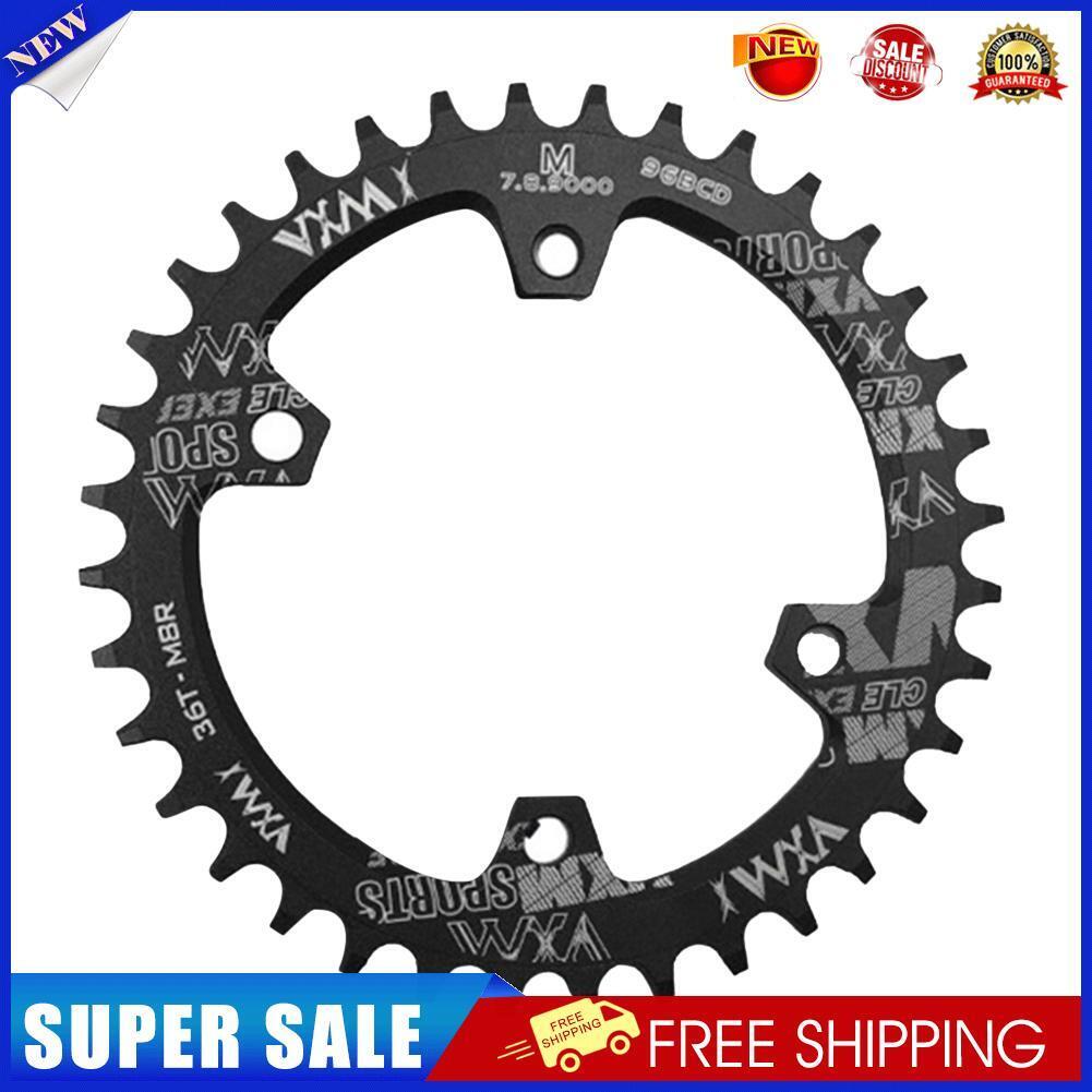MTB Bike Chainring Bicycle Crankset Narrow Wide Chain 96BCD (Black 36T)