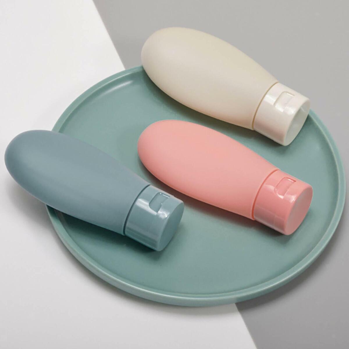 3x Portable Travel Bottles Leak Proof Refillable for Lotion Conditioner