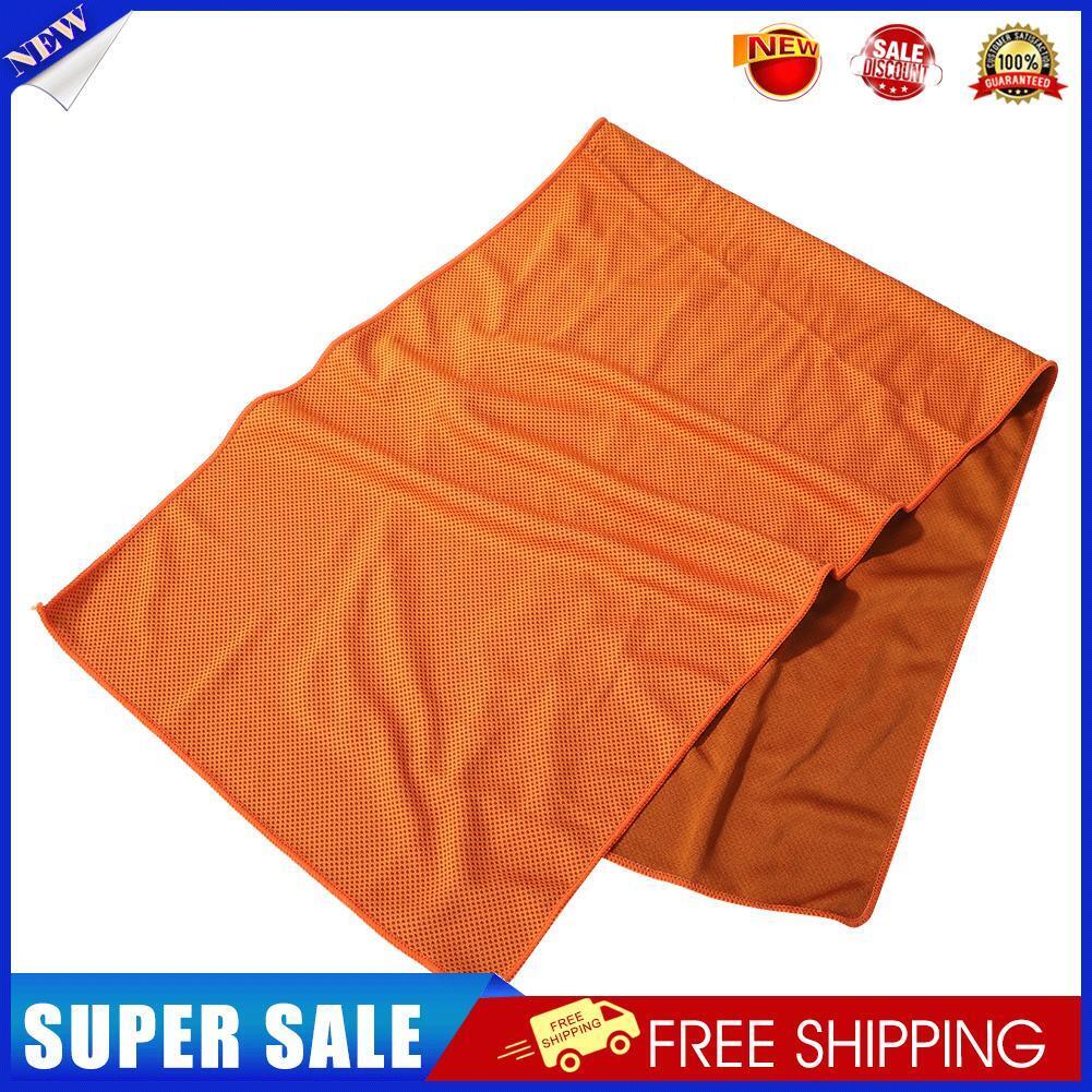 Portable Gym Outdoor Sport Cold Washcloth Yoga Cooling Towel (Orange)