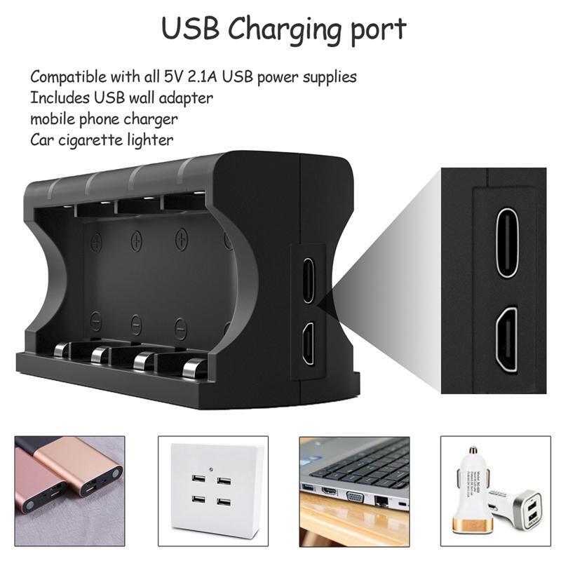 16350/16340 Battery Charger 8 Slots Charger For CR123A 16340 16350 Rechargeable