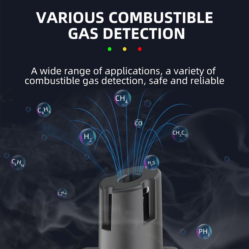 Temperature Humidity Meter Natural Gases Leak Detector Quick Response Alarm