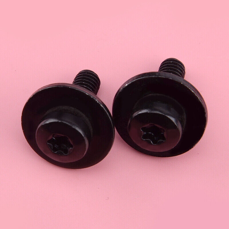 2Pcs Headlight Bolt Screw N90683302 M6X20 Fit For Audi A4 S4 Q5 Q7 A6 A7 Black