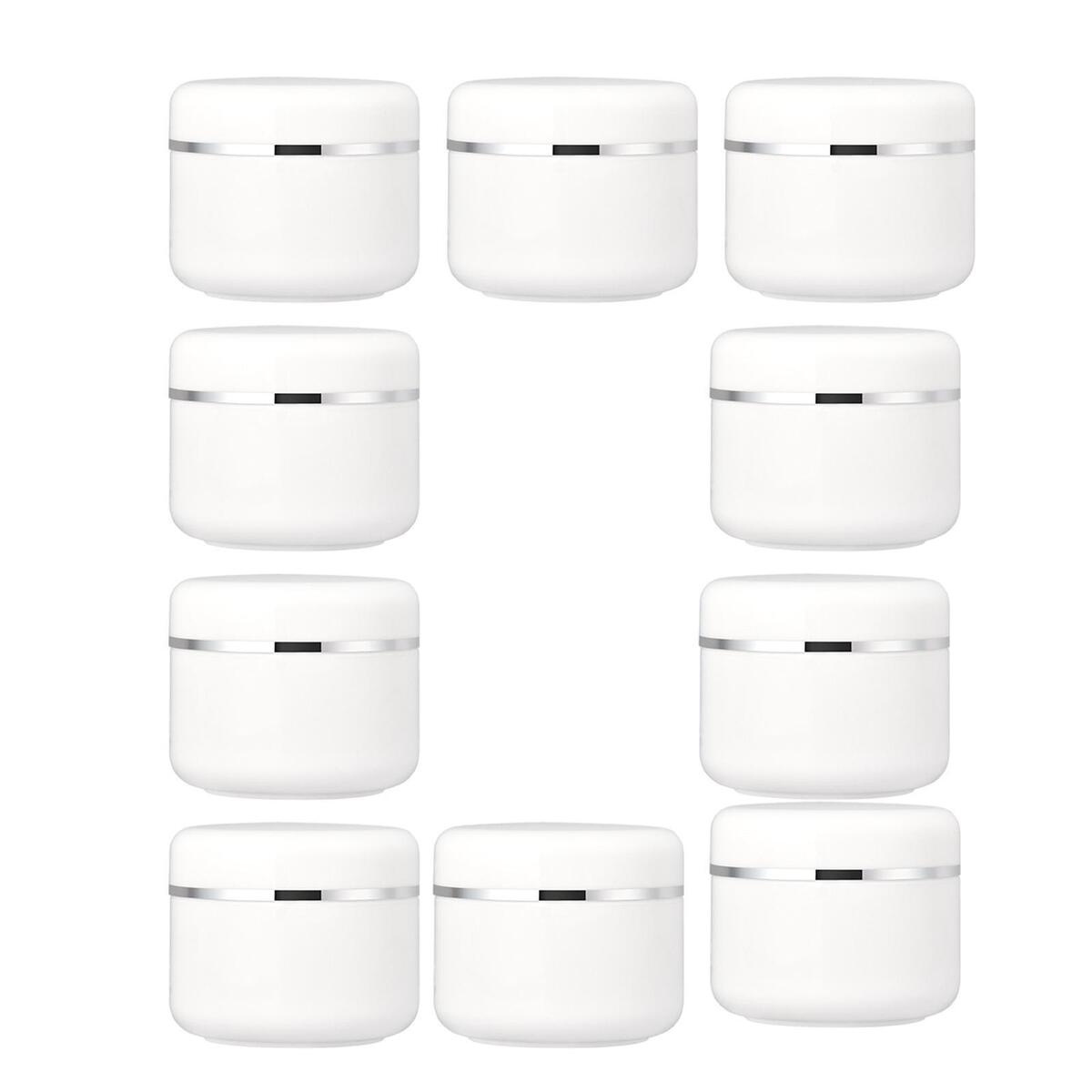 2 Set/20Pcs  Refillable Jars Empty Cosmetic Containers Bottle