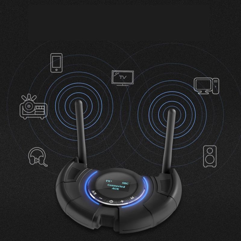 120M Wireless Audio Adapter APTX Low Latency Transmitter For TV Speaker Headset
