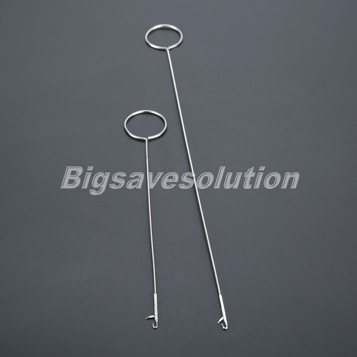 2Pcs/Set Stainless Steel Sewing Loop Turner Hoop 2 Sizes DIY Craft Tool Useful