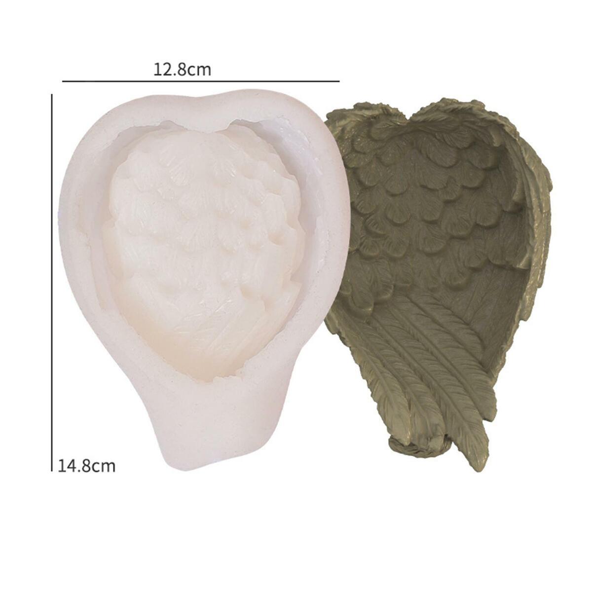 Creative Silicone Mold DIY Epoxy Wing Storage Box Tray Mold Dish Casting