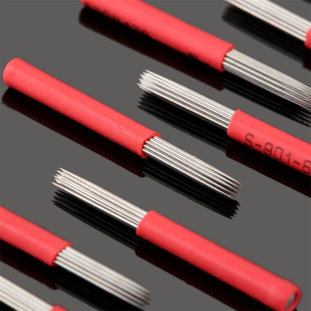 19 Round Needles for Permanent Makeup Manual Fog Pen Disposable Sterilized 50Pcs