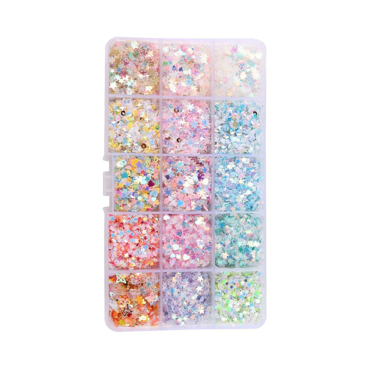 Holographic Nail Glitter Sequins Crafts DIY Manicure Eye  and body Decor
