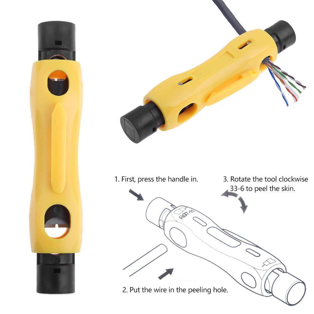 Coax Coaxial Cable Pen Cutter Stripper for RG59 RG6 RG7 RG11 Stripping Tool