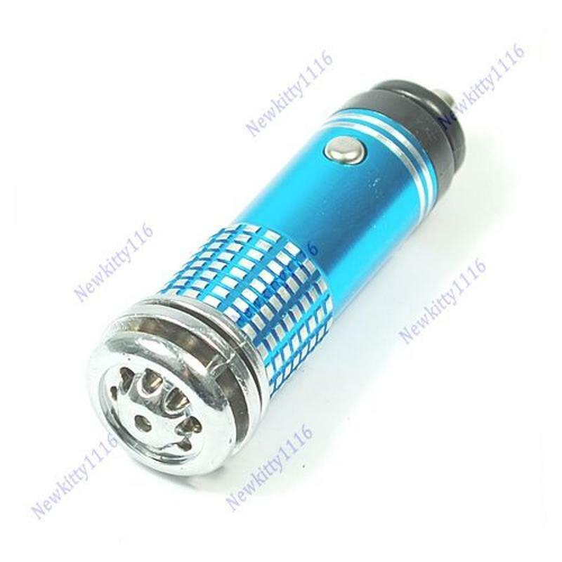 Mini Auto Car Fresh Air 12V Ionic Purifier Oxygen Ozone Ionizer Cleaner Filter