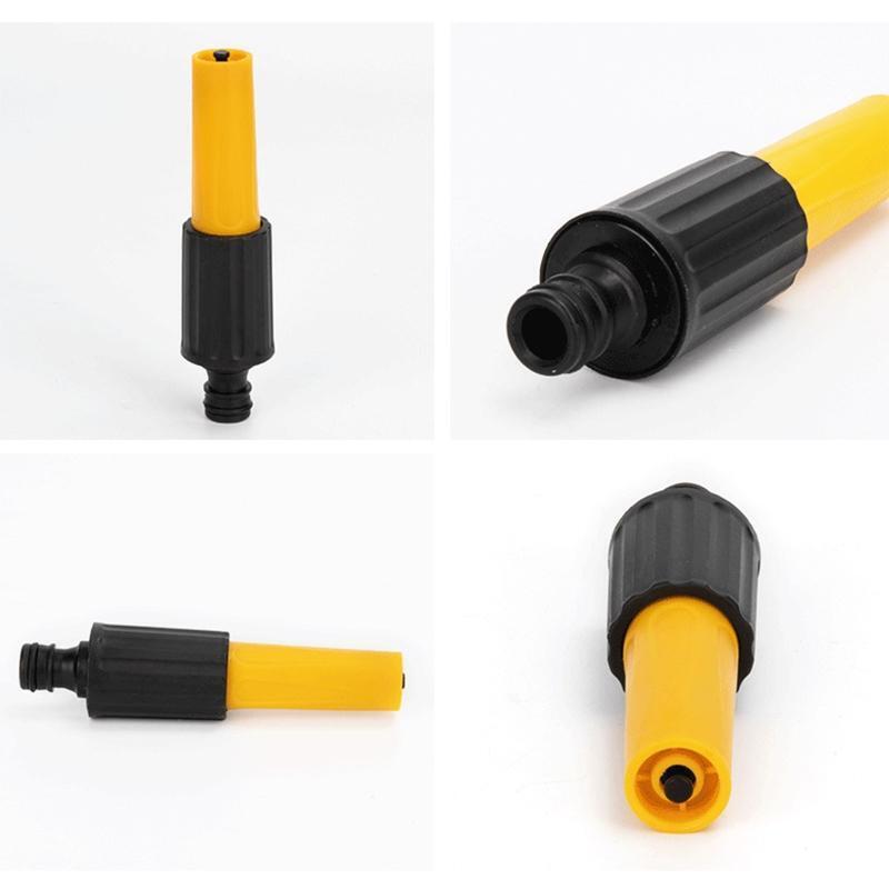 Plastic Garden Hose Nozzle High Pressure Straight Water Spray Gun Rotatable