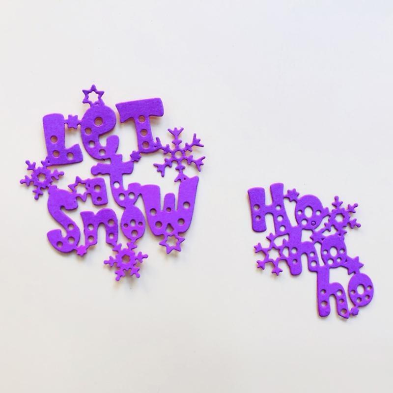 Let It Snow Metal Cutting Dies Stencil Scrapbooking DIY Album Stamp Paper Card