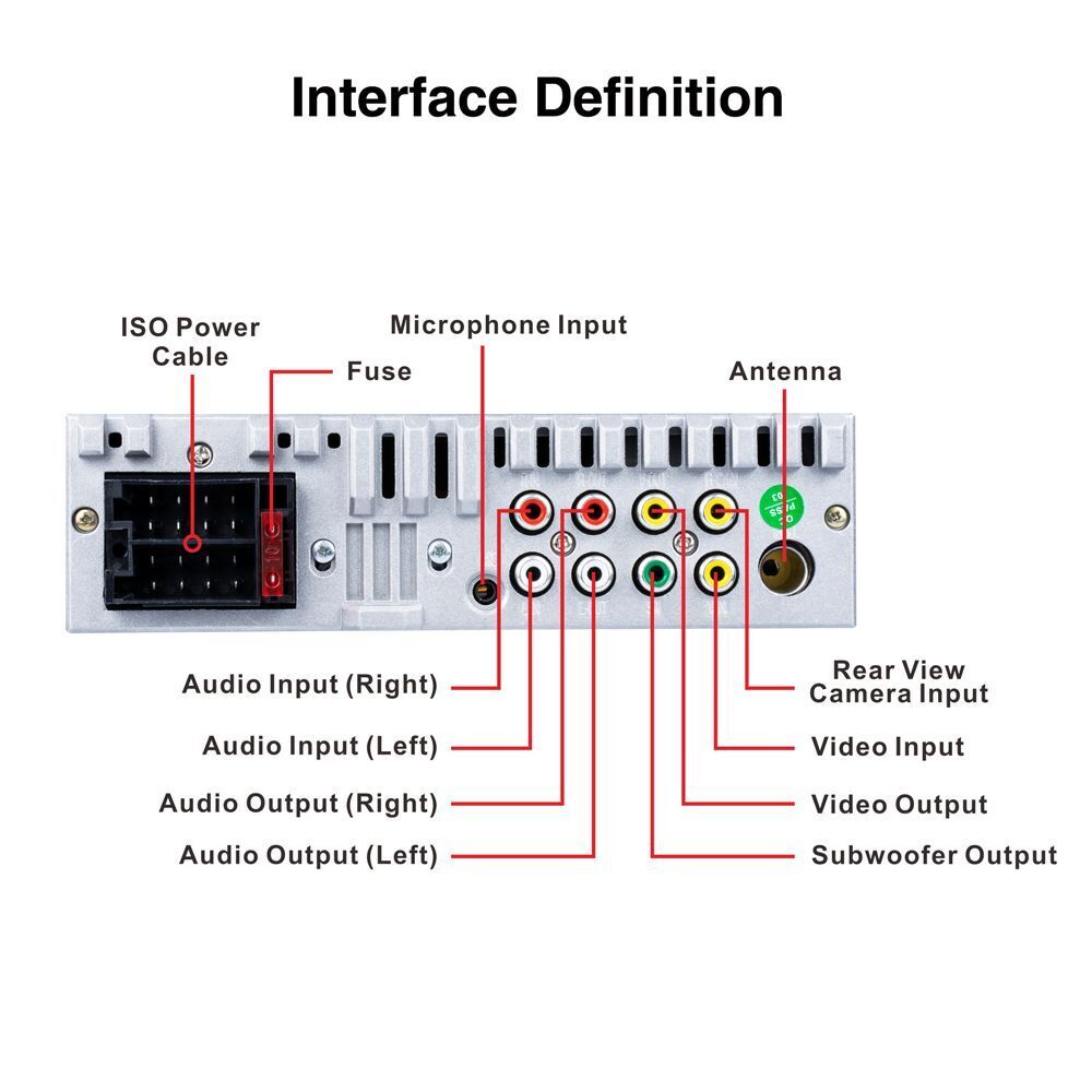 Phone Link Car Stereo Radio Bluetooth Car MP5 Player In-dash Audio Head Unit