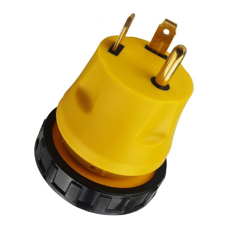 RV Generator Power Adapter 30AMP Male 3-Prong Plug To 30 AMP Female
