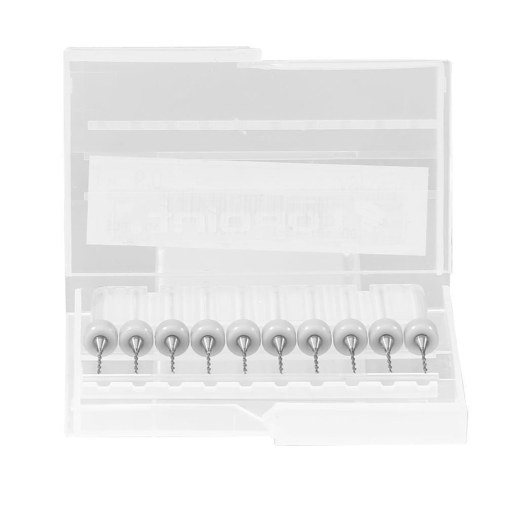 10pcs Circuit Board PCB Drill Bits Tungsten Steel Twist Drill Bits (0.9mm)