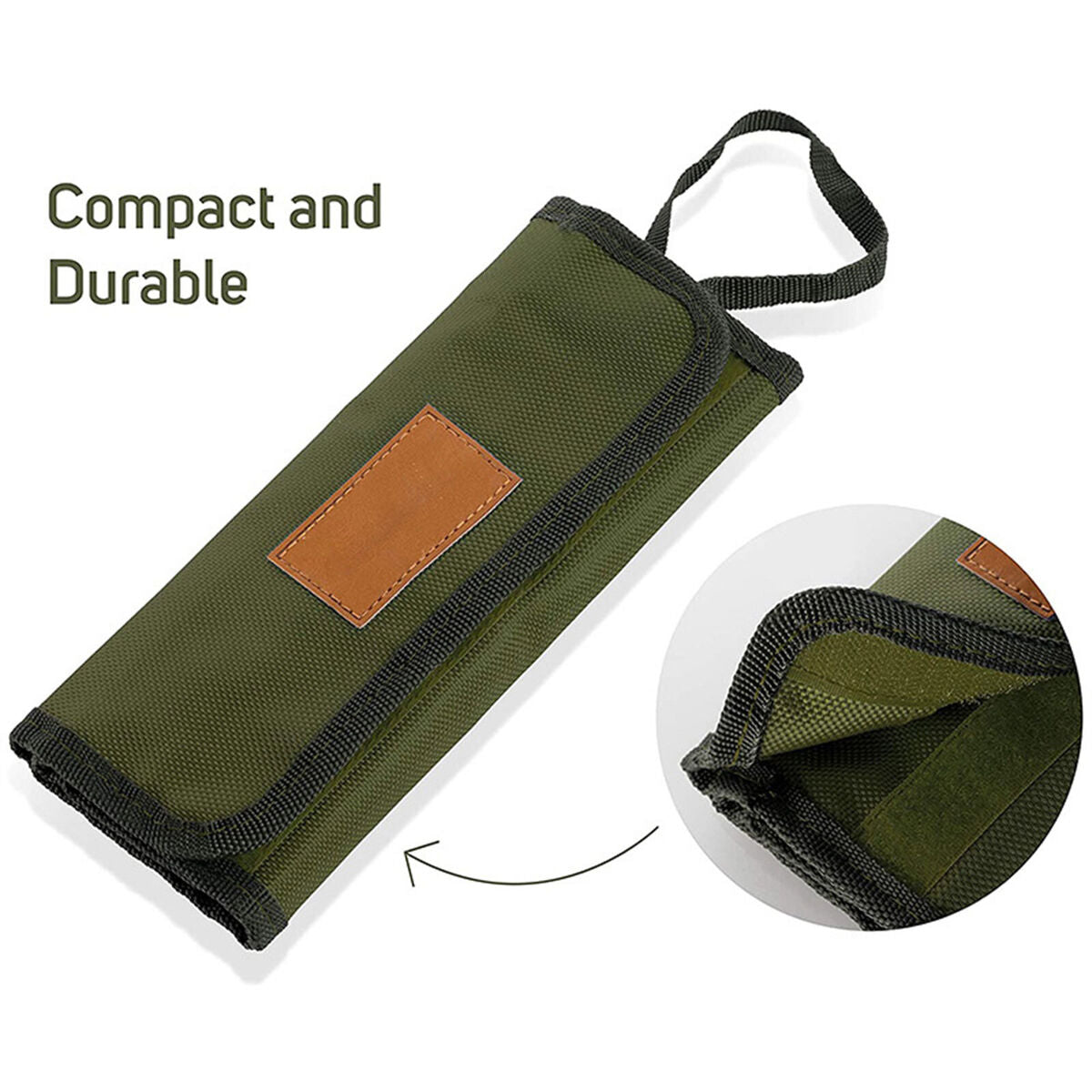 Outdoor Stainless Steel Camping Cutlery Bag - Picnic Cutlery with Package