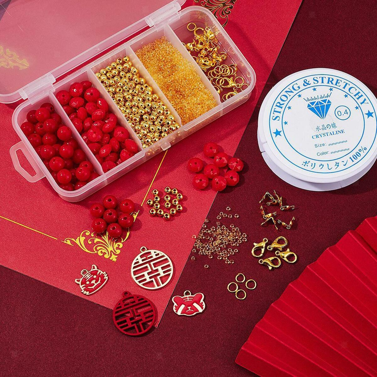 Bracelet Making Kit Assorted  with Elastic String Cords