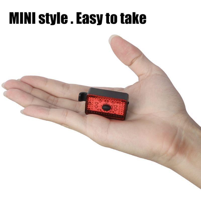 Bicycle Tail Light Mini Flashlight USB Charging Warning Lights Safety Taillight