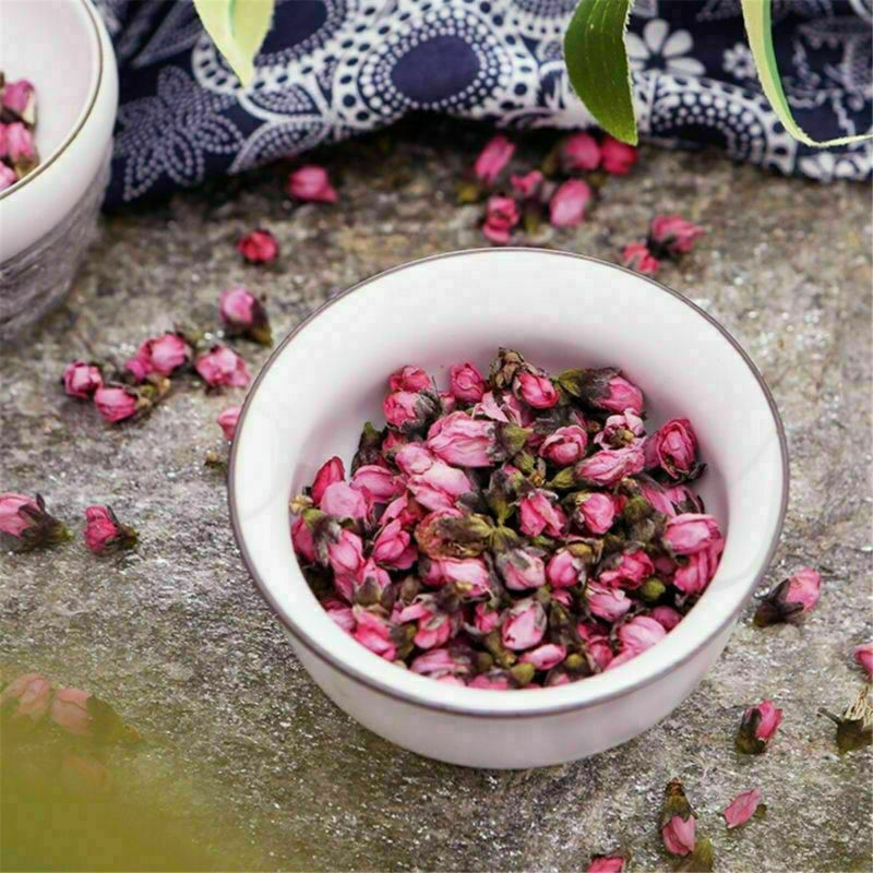 50g Organic Herbal Tea Peach Blossom Bud Beauty Natural Dried Confetti China