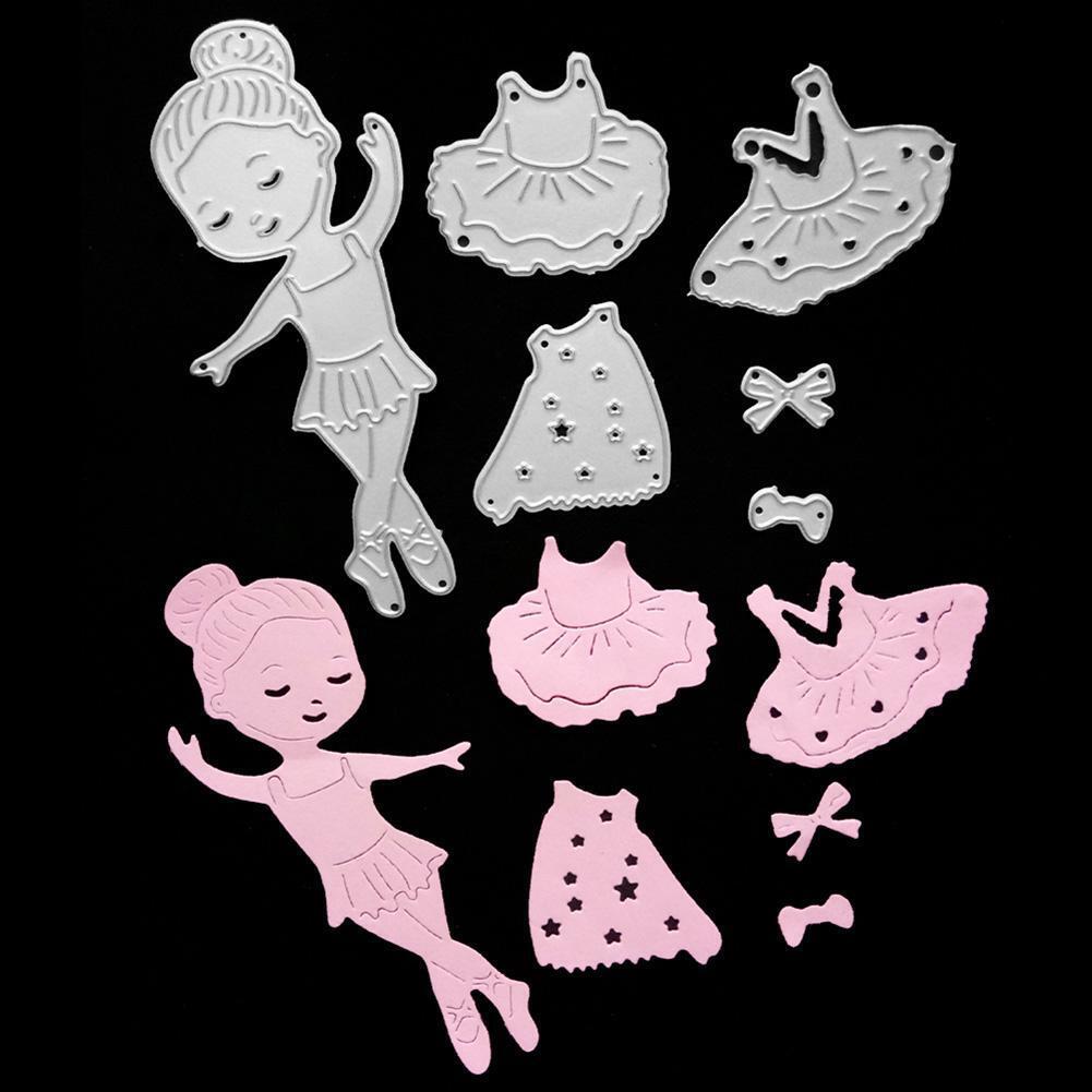 Lovely Girl DIY Cutting Dies Stencils Scrapbook Embossing Craft Album Card