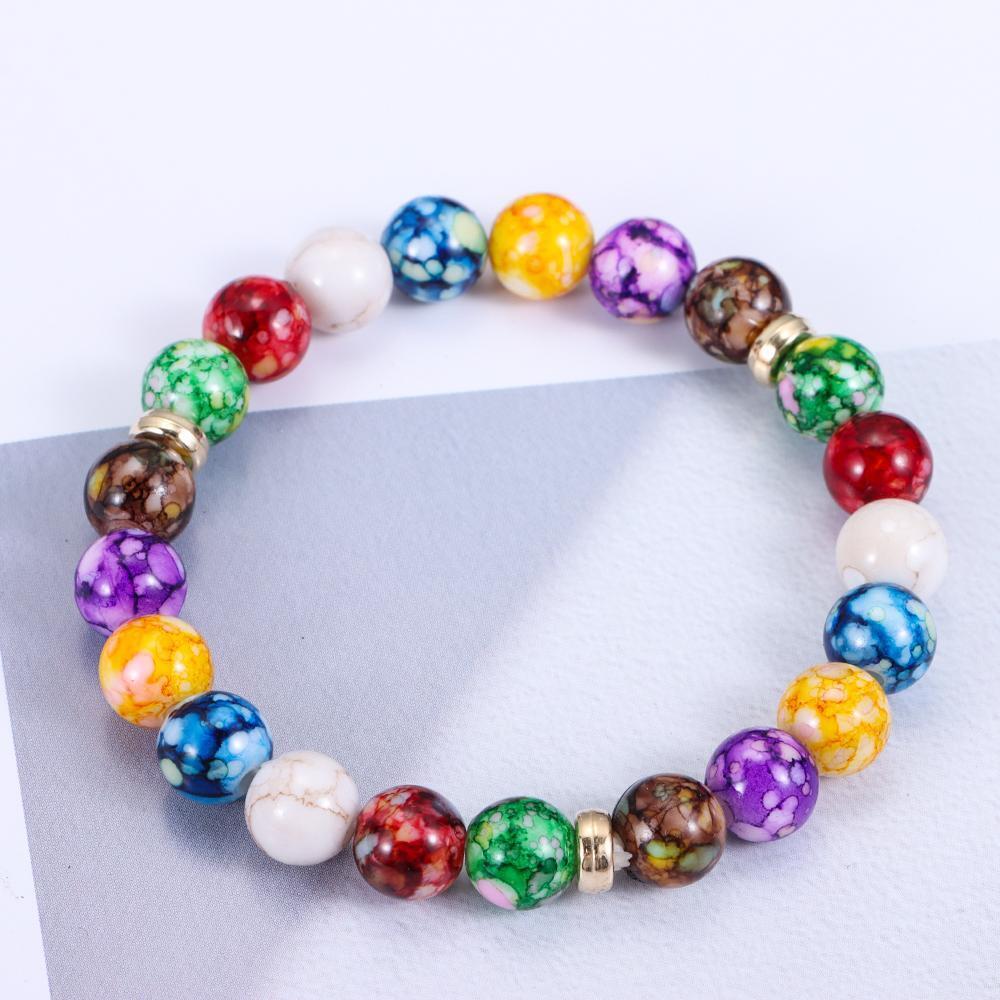 Reiki Agate 7 Chakra Bracelet Natural Stone Natural Stone Bangle Wristbands