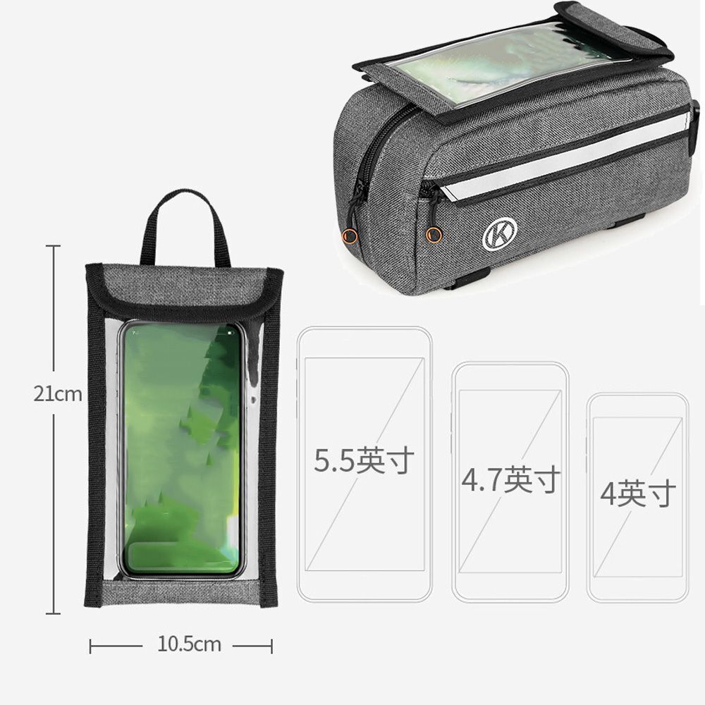 Holder Bicycle Frame Storage Bag Top Tube Pannier Touch Screen Bicycle Bags