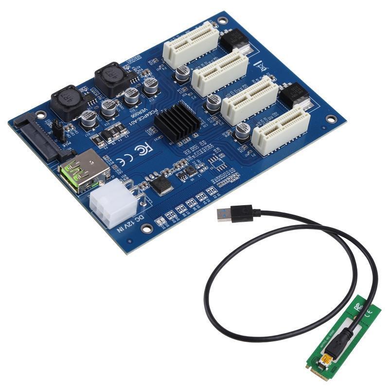 PCI-E to PCI-E Adapter Card PCI-E 1X to 1X16 USB3.0 Converter Extender Adapter