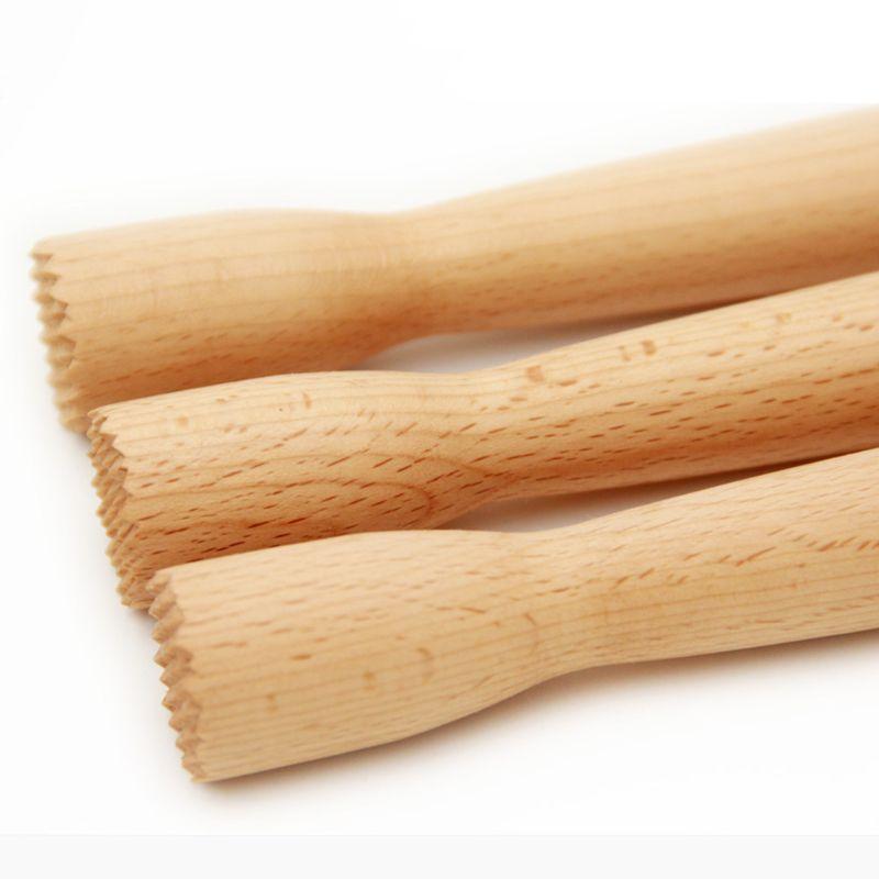 Beechwood Drink Muddler Wooden Masher Crusher Cocktail Damper Tool Ice Hammer