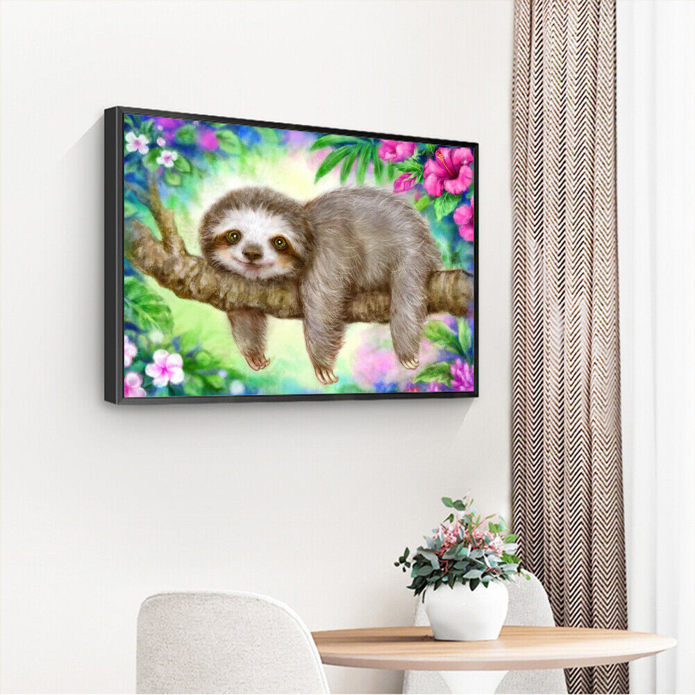 Cartoon Sloth DIY Full Drill Diamond Painting 5D Beaded Art Mosaic Picture