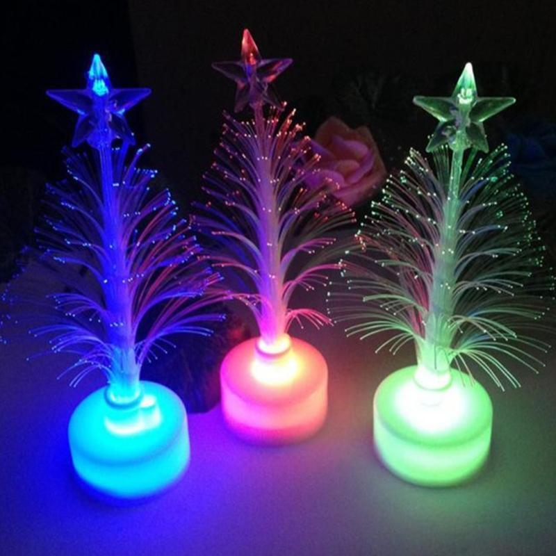 Mini Ins Color Changing Christmas Xmas Tree LED Light Lamp Home Party Decors