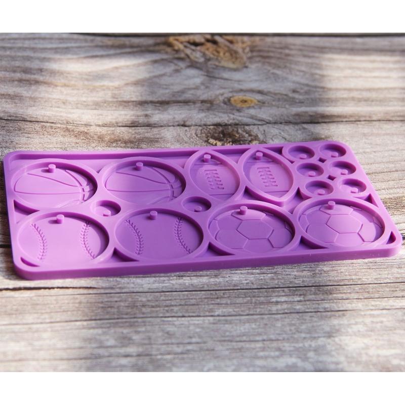 DIY Silicone Mold Ball Earrings Pendant Silicone Mold Decorative Epoxy Mold