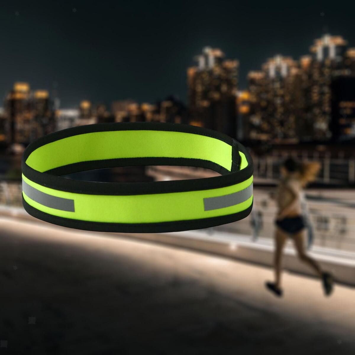 2Pack Reflective Sports Headband for Sports Softball Running Riding Workout