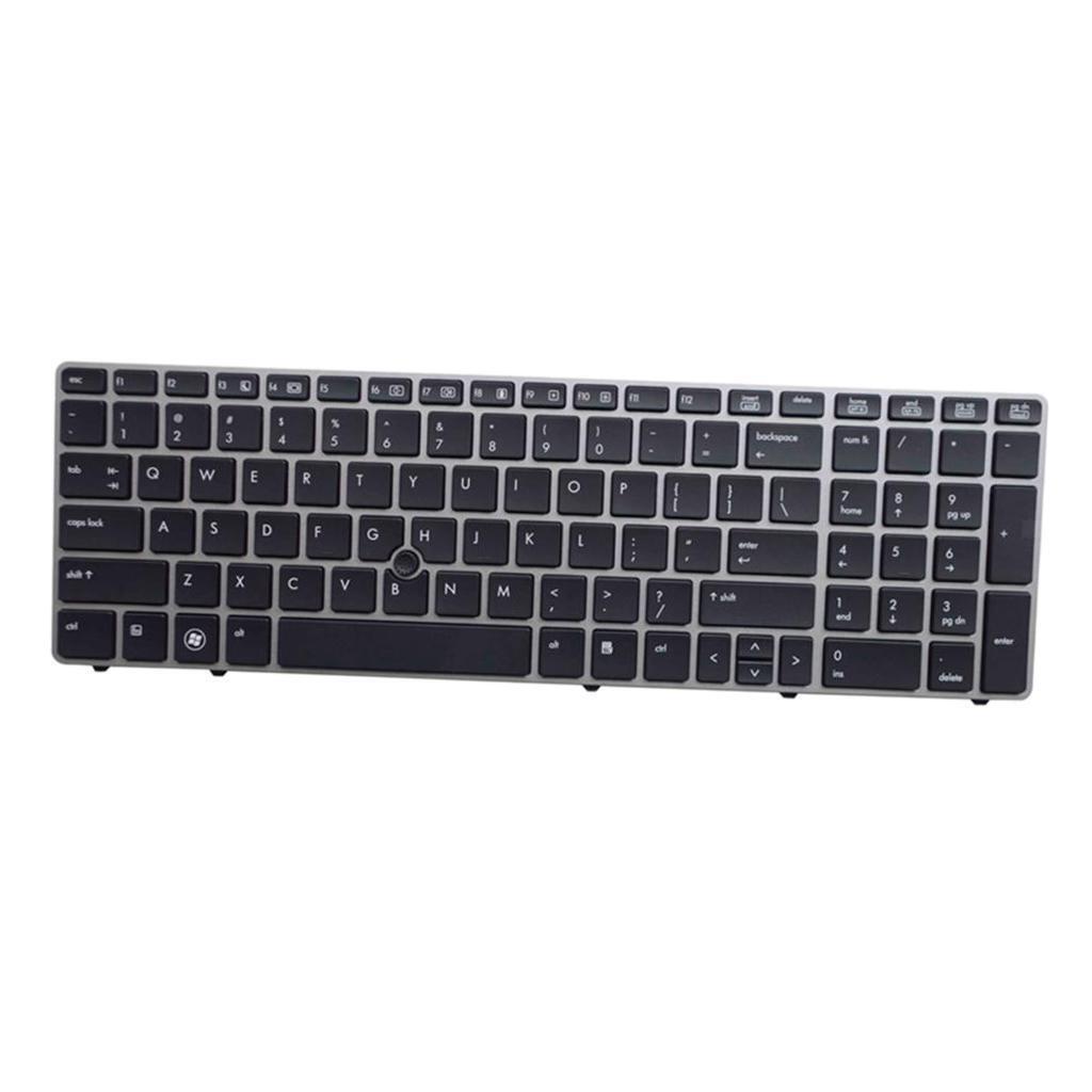 US English Keyboard For  EliteBook 8570P 8560B 6560b 6565b W/ Frame