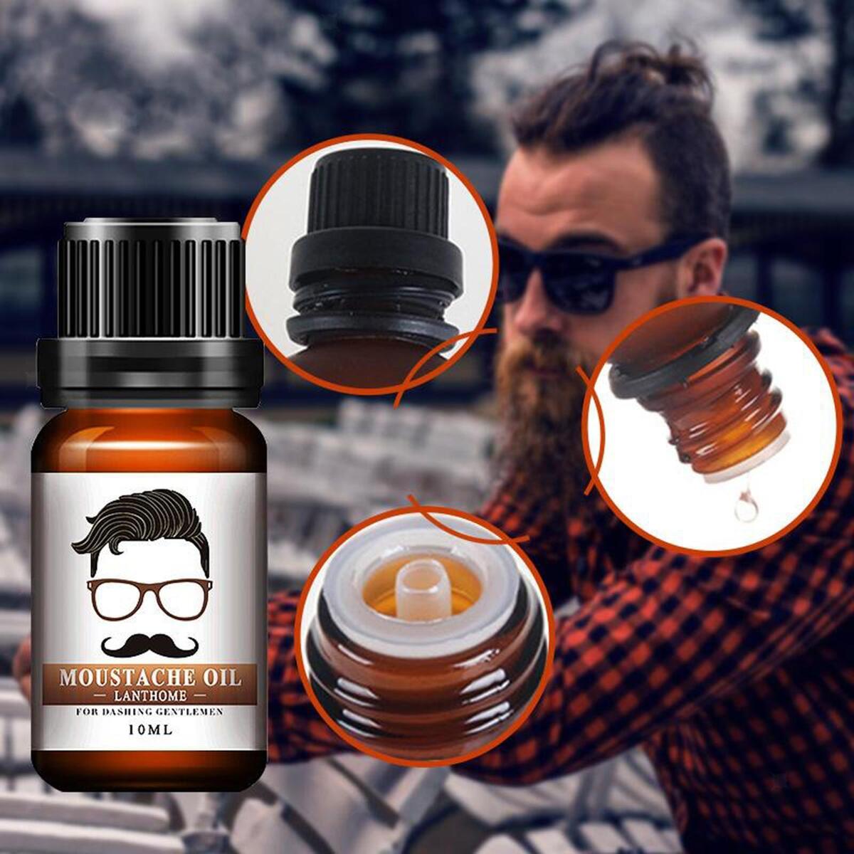 1 Bottle 10ml Tame Spray Beard Oil Beard Conditioner Freshly Scent for Man