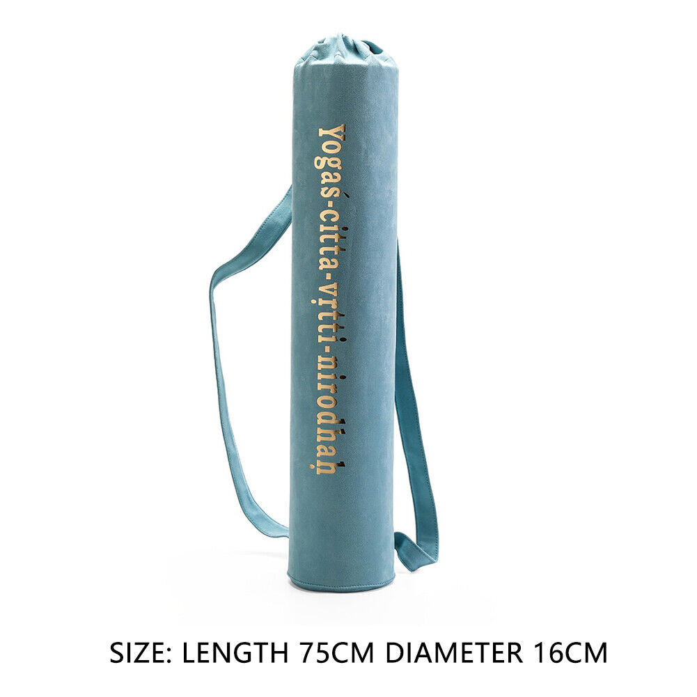 Yoga Mat Shoulder Carrier Bag Exercise Pilates Pads Backpack (Light Blue)