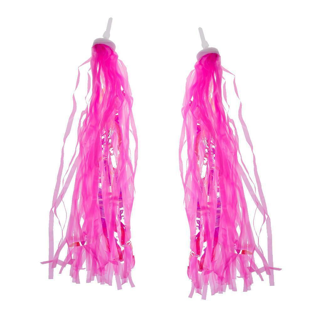 Scooter Bicycle Rubber Handlebar Grips   with Tassels Set