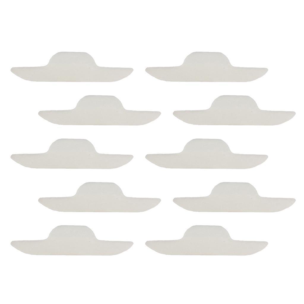 10 Pieces Disposable Neck Sweat Pads Collar Self-Adhesive Neck Pad White