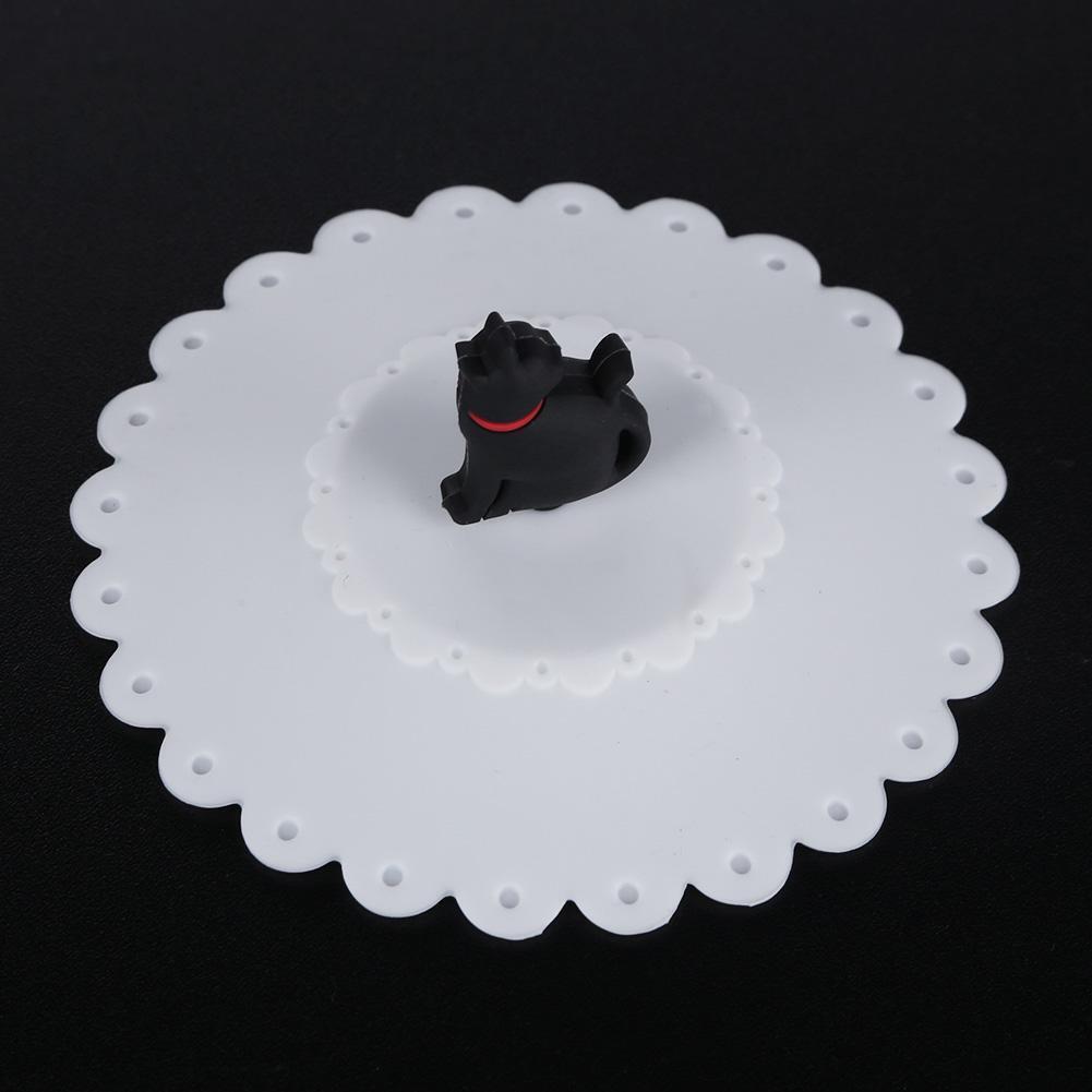 Cute Cat Silicone Cup Cover Dustproof Leakproof Tea Coffee Sealed Lids Cap