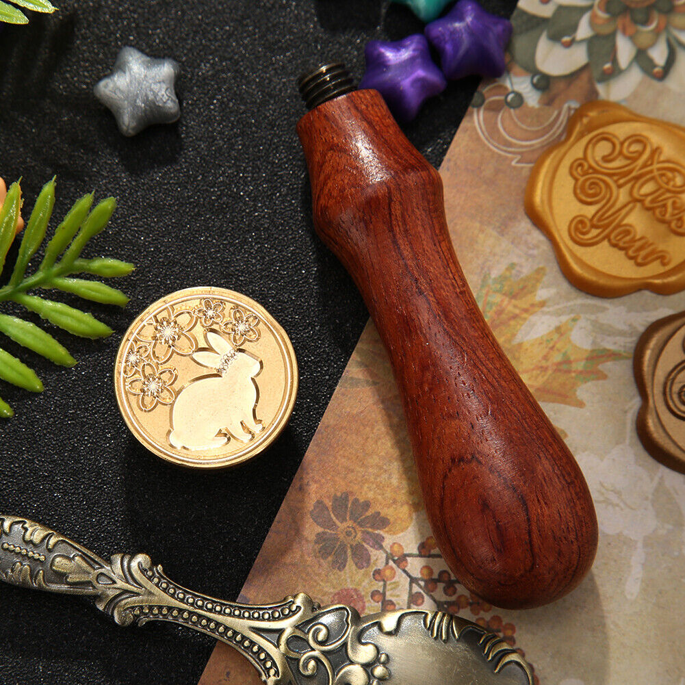 Animal Pattern Fire Painting Stamp Wax Seal for Stamping Envelope Card (I)