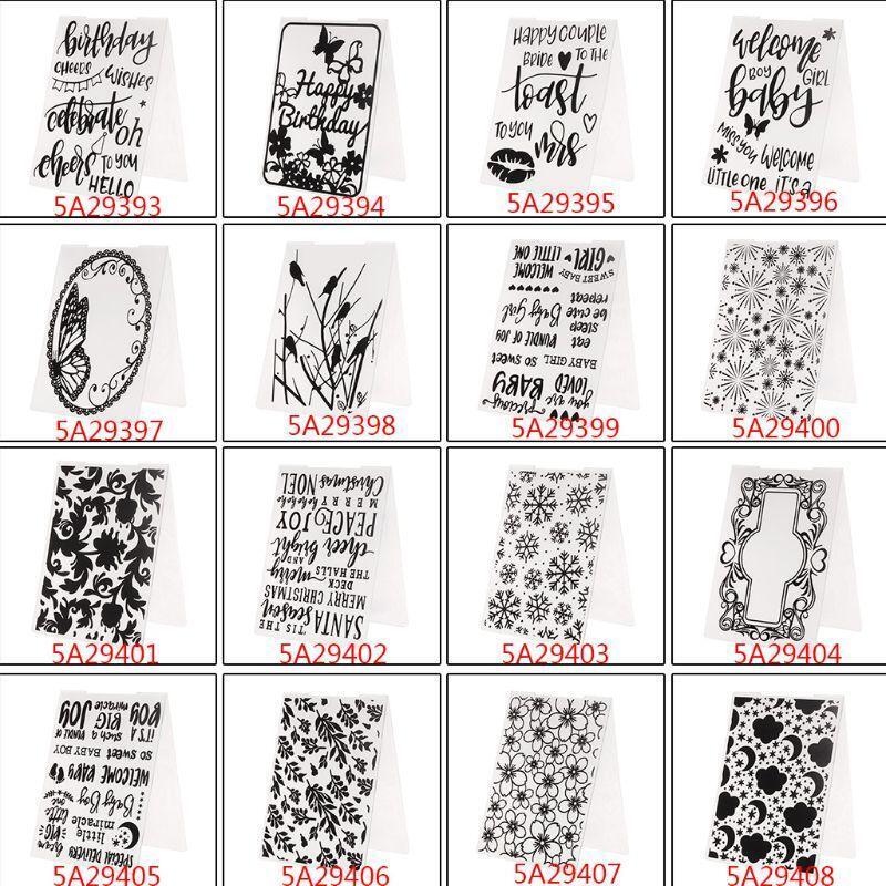 Plastic Embossing Folder Template For DIY Scrapbook Photo Album Card Paper Craft